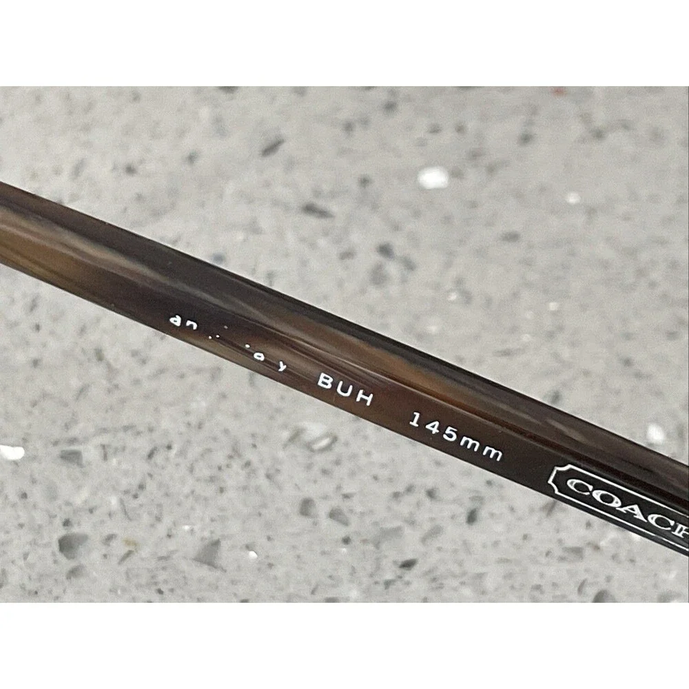 Coach Eyeglasses Frames ONLY 2001 020 Italy 50-19-145 BUH brown full rim - Picture 10 of 14
